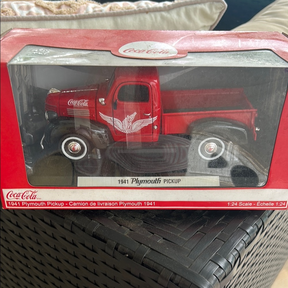 Coca Cola Red 1941 Plymouth Pickup Toy